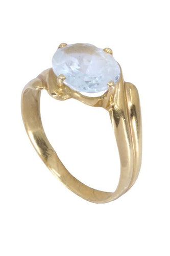 Bague 52 BAGUE AIGUE-MARINE 58 Facettes 088131