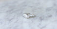 Bague 53 Bague Art Déco diamants or blanc et platine 58 Facettes