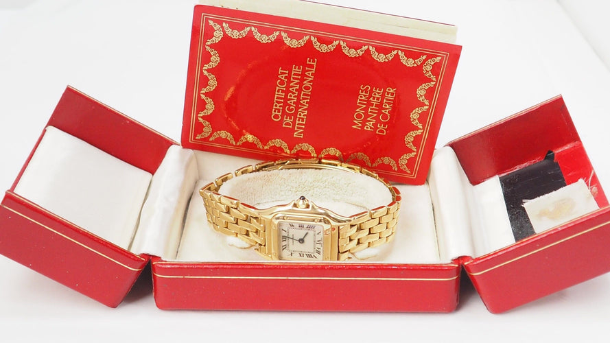 Montre Montre Cartier Panthère en or jaune 58 Facettes 32981