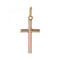 Pendentif Croix or fil rond 58 Facettes CVP111