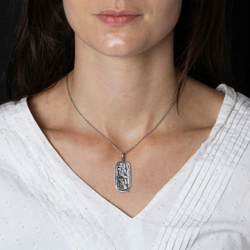 Pendentif Pendentif argent cartouche égyptien 58 Facettes 20-309B