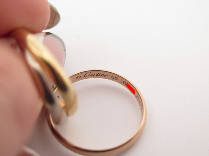 Bague 53 bague CARTIER trinity pm 3 ors 58 Facettes 258778