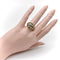 Bague Bague bombée en or avec topaze bleue victorienne et grenat 58 Facettes A20050