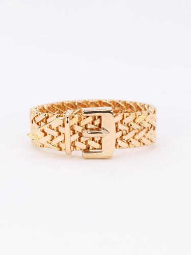 Bague 51 Bague vintage ceinture or jaune 58 Facettes 1034.7