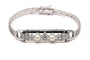 Bracelet Bracelet Art Déco en or blanc 18k et diamants taille brillant 0,538 ct 58 Facettes 23417