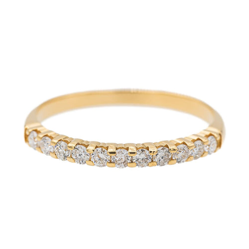 Bague 50 Bague Demi alliance Or jaune Diamant 58 Facettes 2713677CN