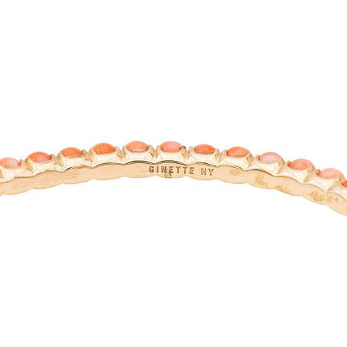 Bracelet Ginette NY Bracelet Jonc Maria Or rose Corail 58 Facettes 2656008CN