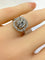 Bague 49 Bague platine Art Déco diamant coussin 1,51 carat 58 Facettes AB605
