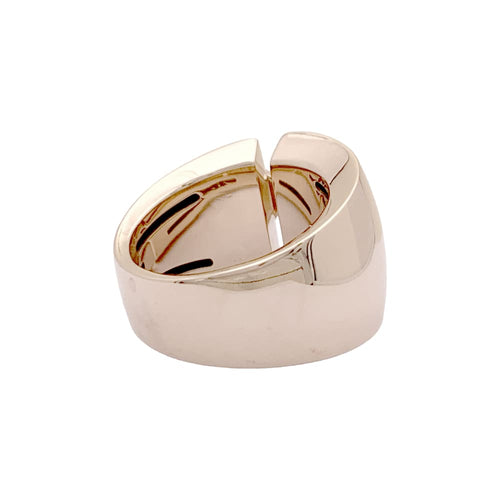 Bague 55 Bague Chaumet, "Liens" grand modèle, or rose, diamants. 58 Facettes 35128