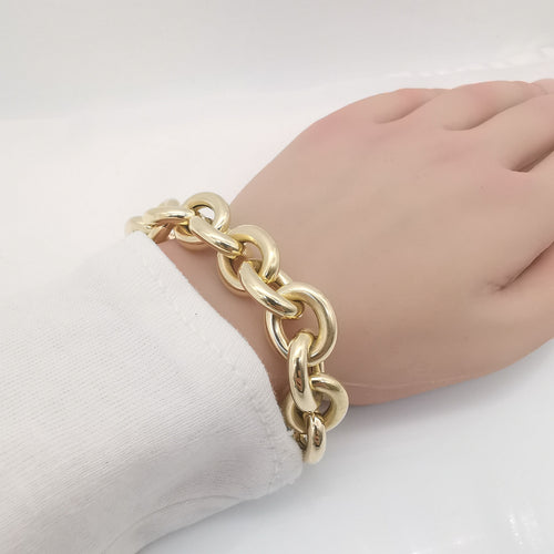 Bracelet Bracelet vintage maille gourmette or jaune 58 Facettes