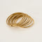 Bague 58.5 Bague semainier vintage en or jaune 58 Facettes