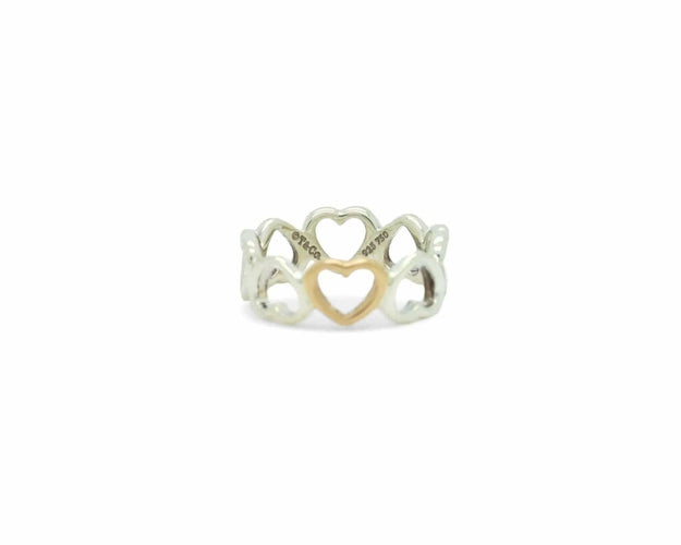 Bague Bague Tiffany en or et argent 58 Facettes 7845