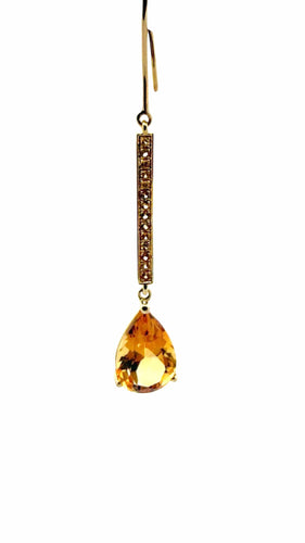 Boucles d'oreilles Boucles d’oreilles pendantes or et pierres naturelles 58 Facettes