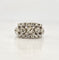 Bague Bague ancienne or blanc jarretière diamants 58 Facettes