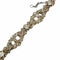 Bracelet Bracelet design Art Déco en or jaune et platine avec diamants 58 Facettes Q315B
