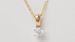 Collier 44cm Collier solitaire en or jaune et diamant 58 Facettes 31767