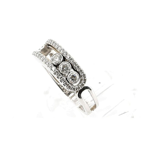 Bague 56 MESSIKA - Bague Move Classique Or blanc et Diamants 58 Facettes 68041