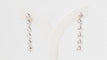 Boucles d'oreilles 4.3cm pendants d'oreilles en or blanc et diamants 58 Facettes 32256