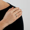 Bague 54 Bague or blanc sertie de diamants 58 Facettes AB24