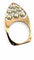 Bague 51.5 Bague en or jaune 18 carats et perles 58 Facettes