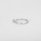 Bague 53 Solitaire or blanc avec diamant 58 Facettes 3121289
