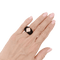 Bague 53 Bague bandeau en or jaune, diamants et onyx. 58 Facettes 34717