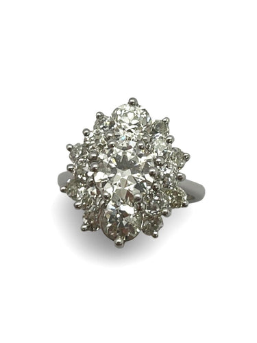 Bague 49 Bague ancienne or et diamants 3,30 ct 58 Facettes 00035401