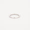Bague 56 Demie alliance or blanc diamants bruns 58 Facettes 311919