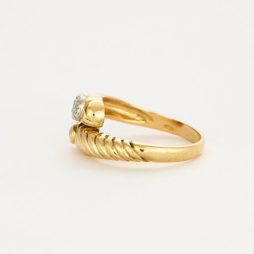 Bague 52.5 Bague Toi & Moi or jaune rubis et diamants 58 Facettes