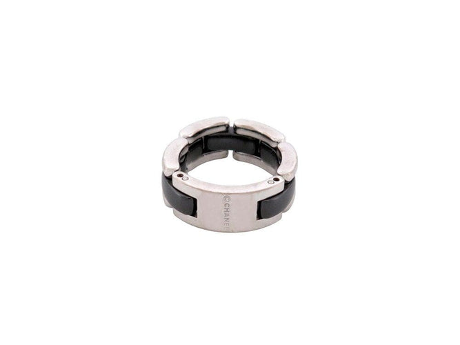 Bague 52 bague CHANEL ultra j2636 t52 en or blanc 18k & ceramique noire black 58 Facettes 267075