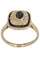 Bague 56 BAGUE STYLE ART DECO SAPHIRS ET DIAMANTS 58 Facettes 083481