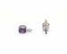 Boucles d'oreilles Boucles d'oreilles en or blanc avec améthyste 58 Facettes 6587