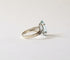 Bague 49 Bague or blanc aigue-marine 2.15 carats 58 Facettes
