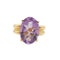 Bague 57 Bague or jaune et améthyste 58 Facettes