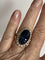 Bague 54 Importante Bague Or Jaune Saphirs Princesse Diamants 58 Facettes LOT 6315