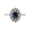 Bague 51 Bague Pompadour  Or blanc Saphir, Diamant 58 Facettes 4036379CN