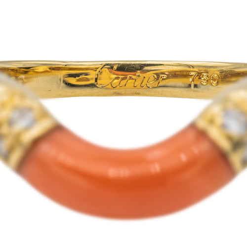 Bague 52 Cartier Bague  Or jaune Corail, Diamant 58 Facettes 3662246RV