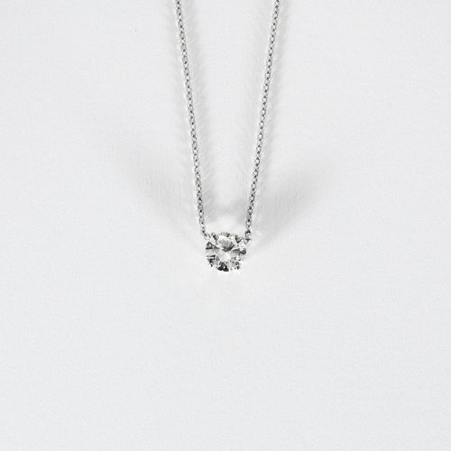 Collier Collier ras de cou en or blanc et diamants 58 Facettes 240791