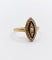 Bague 51 Bague marquise victorienne or rose 18k perles et émail noir (circa 1890) 58 Facettes A06200