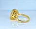 Bague 46.5 Bague en or jaune 18 carats et citrine 58 Facettes AB492