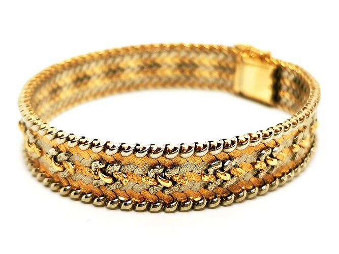 Bracelet Bracelet Maille fantaisie Or jaune, Or blanc, Or rose 58 Facettes 1649057CN