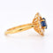 Bague 50 Bague Vintage Or 18 Carats, Saphir Naturel et Diamants - Circa 1980 58 Facettes 321