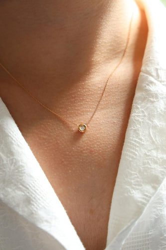 Collier Collier Or rose Diamant 58 Facettes 579114RV