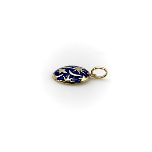 Pendentif Pendentif Galaxy Lune et Étoiles 58 Facettes