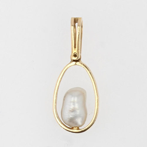 Pendentif Pendentif en or et sa perle baroque 58 Facettes CVP17