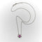 Vintage Platinum Pink Sapphire and Diamond Necklace 58 Facettes A2003H