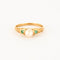 Bague Bague or jaune perle de culture et émeraudes 58 Facettes LP887/15