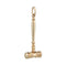Pendentif Gavel Charm Pendentif vintage Or Jaune Juges Mallet 58 Facettes G7492