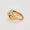 Bague 57 Bague or jaune et platine et diamants 58 Facettes BEA3376