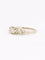 Bague géométrique or blanc diamants